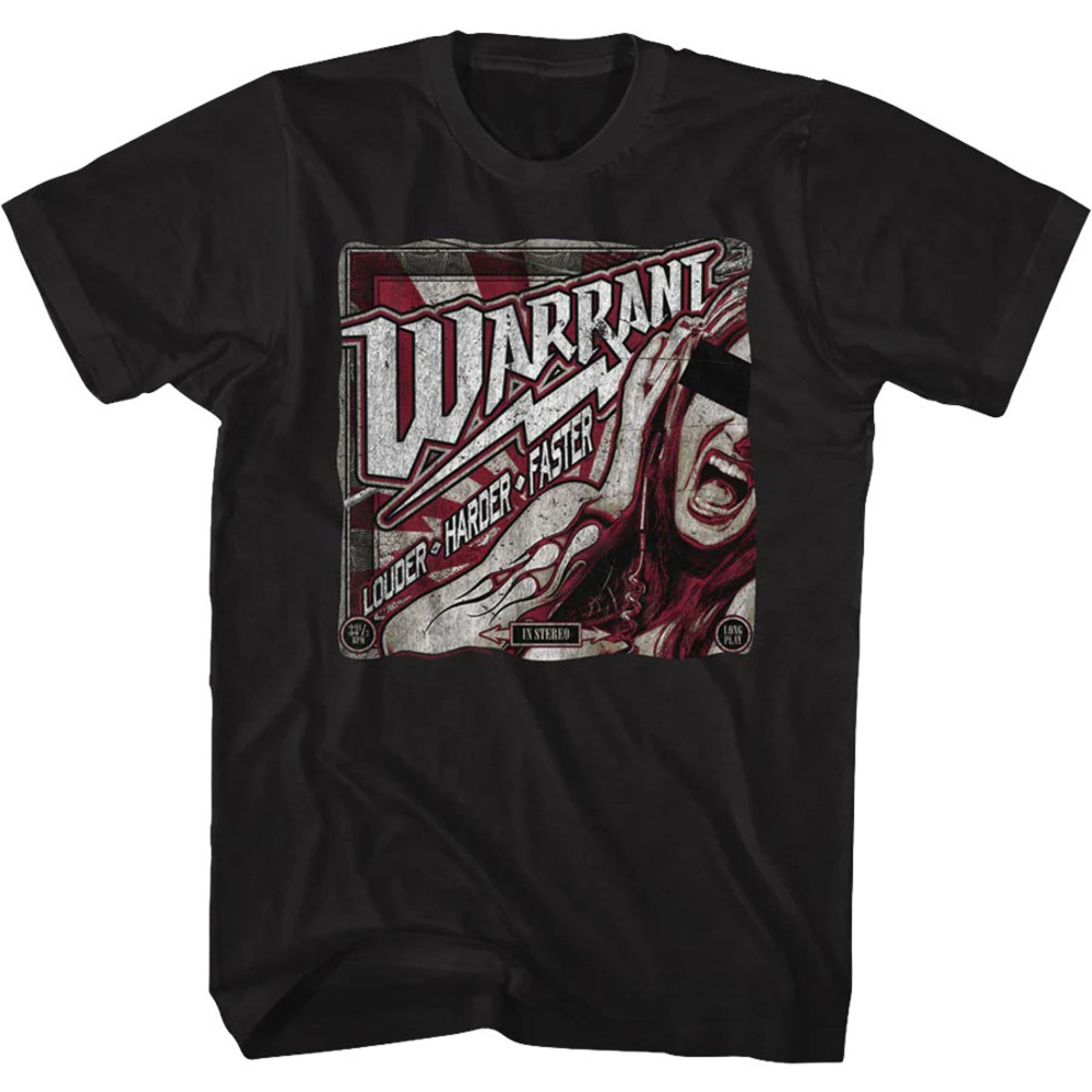 Louder Harder Faster Warrant Tshirt